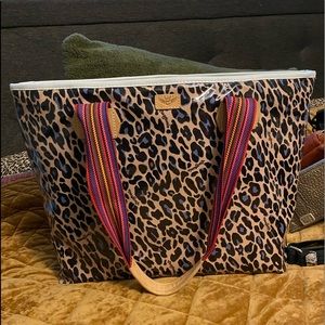 COPY - Consuela Blue Jag Zipper Tote